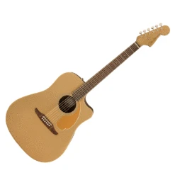 Fender Redondo Player Acoustic Electric Guitar Bronze Satin Finish Pro-SCM Setup