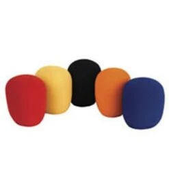 Mic Windshields Microphone Windsock Wind Shield Screen 35mm Pack Of 5 MULTI COLOURED