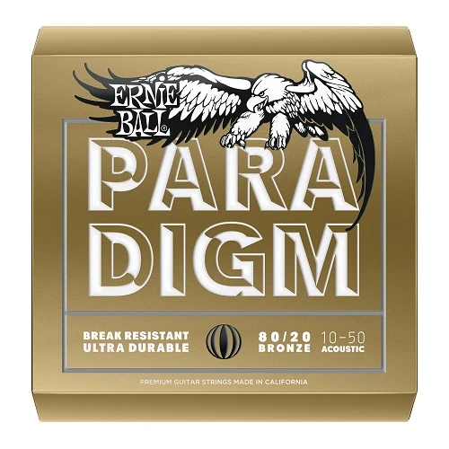 Paradigm Extra Light 80/20 Bronze Acoustic Guitar Strings 10-50 Gauge 1 Paradigm Extra Light 80/20 Bronze Acoustic Guitar Strings 10-50 Gauge