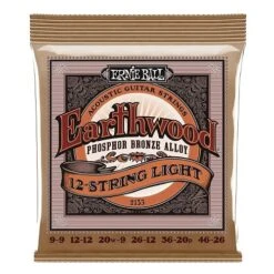 Earthwood 12-String Light Phosphor Bronze Acoustic Guitar Strings 9-46 Gauge