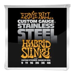 Hybrid Slinky Stainless Steel Wound Electric Guitar Strings 9-46 Gauge