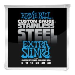 Extra Slinky Stainless Steel Wound Electric Guitar Strings 8-38 Gauge
