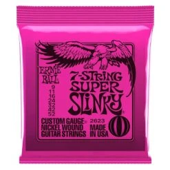 Ernie Ball Super Slinky 7-String Nickel Wound Electric Guitar Strings 2623