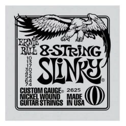 Ernie Ball 2625 Regular Slinky 8-string Nickel Wound Electric Guitar Strings .010 – .074