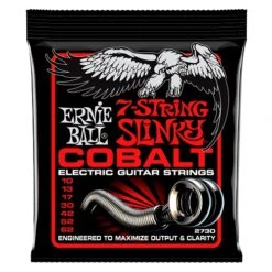 Skinny Top Heavy Bottom Slinky 7-String Cobalt Electric Guitar Strings 10-62 Gauge