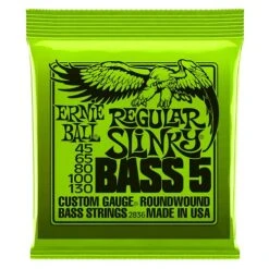 Ernie Ball 2836 Slinky 5-String Bass Guitar Strings .045-.130