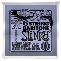 Ernie Ball 2839 Slinky 6-String W Small Ball End 29 5/8 Scale Baritone Guitar Strings
