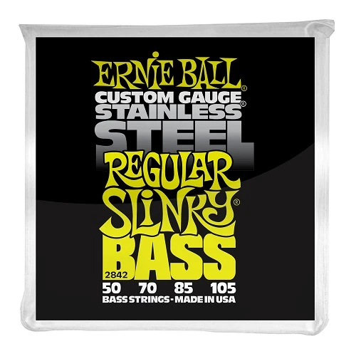 2842 Ernie Ball 2842 S STEEL REGULAR Bass Guitar Strings 50 105 1 2842 Ernie Ball 2842 S STEEL REGULAR Bass Guitar Strings 50 105