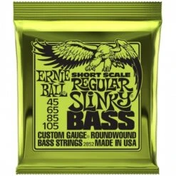 Ernie Ball 2852 Bass Guitar Strings Short Scale Regular Slinky 45-105 .045-.105