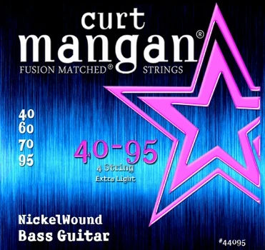 Curt Mangan 44095 40-95 Gauge Bass Guitar Extra Light Fusion String Set 1 Curt Mangan 44095 40-95 Gauge Bass Guitar Extra Light Fusion String Set
