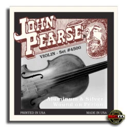 John Pearse 4500 Perlon Core Violin String Set .010 – .031 Made In The USA
