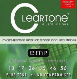 Cleartone CT7413 EMP Acoustic Guitar Strings Set PB .013-56″ Extended Life