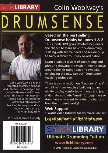 Colin Woolways Drumsense Lick Library Learn To Play Drums Tuition DVD 2 Colin Woolways Drumsense Lick Library Learn To Play Drums Tuition DVD - Image 2