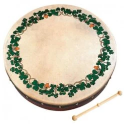SHAMROCK Waltons 18 Inch Celtic Bodhran Irish Hand Drum Pack With Beater DVD & Bag