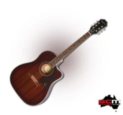 Epiphone AJ-220SCE Acoustic Electric Guitar – Mahogany Burst Limited Edition W/ Pro-SCM Setup