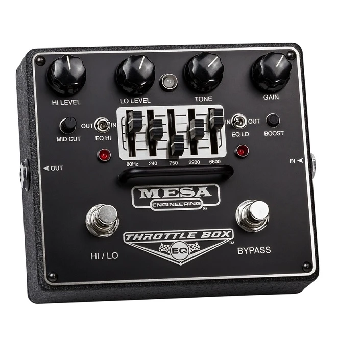 MESA/Boogie Throttle Box Ultimate High Gain Guitar Distortion Pedal With Graphic EQ 1 MESA/Boogie Throttle Box Ultimate High Gain Guitar Distortion Pedal With Graphic EQ