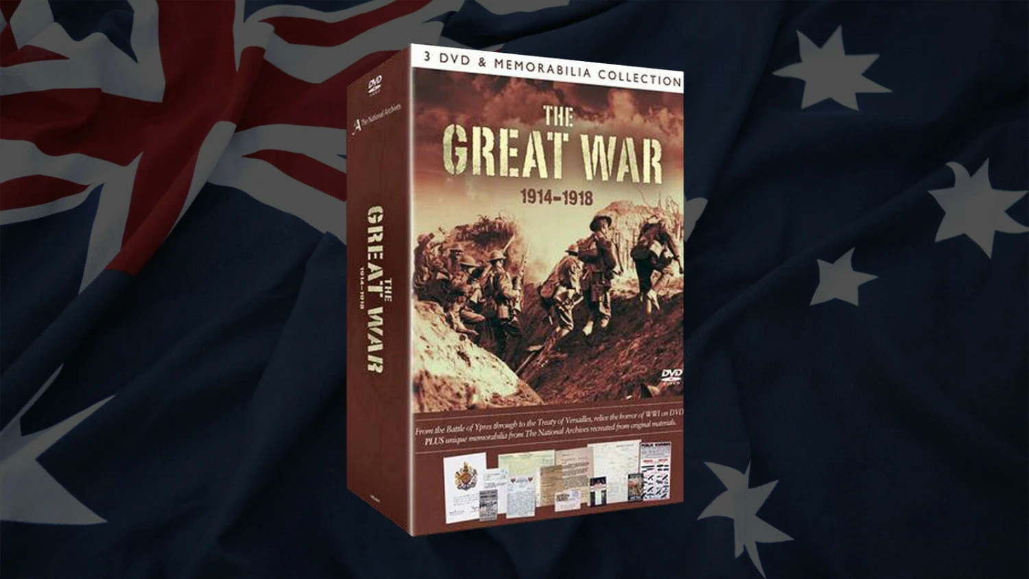 The Great War – 3 DVD & Memorabila Collection -1914-1918 A Moving ANZAC Tribute 2 The Great War – 3 DVD & Memorabila Collection -1914-1918 A Moving ANZAC Tribute - Image 2