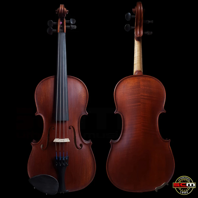 Gliga II 7/8 Size Violin Outfit Dark Antique Finish With Pirastro Violino Strings W/ Case And Brazilwood Bow 1 Gliga II 7/8 Size Violin Outfit Dark Antique Finish With Pirastro Violino Strings W/ Case And Brazilwood Bow