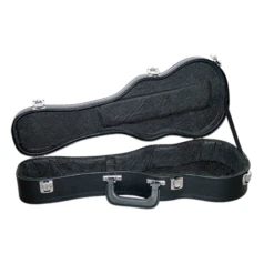 CNB HC360 Soprano Ukulele Shaped Hard Case Timber 3 Latches Padded Uke Hardcase