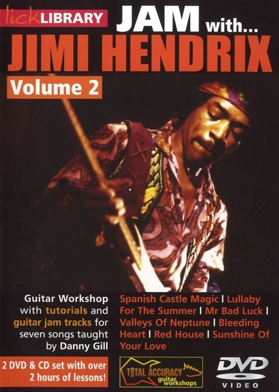 LICK LIBRARY JAM WITH JIMI HENDRIX VOLUME 2 LEARN TO PLAY GUITAR 2 DVDs & CD RDR0349 1 LICK LIBRARY JAM WITH JIMI HENDRIX VOLUME 2 LEARN TO PLAY GUITAR 2 DVDs & CD RDR0349
