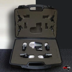 JTS TXB5M1 Pro 5 Piece Drum Microphone Kit With Fitted ABS Case