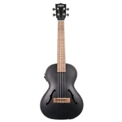 KALA Metallic Black Archtop F Hole Tenor Ukulele KA-JTE/MTB W Pickup