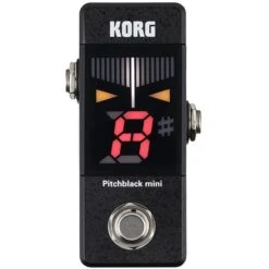 Korg Pitchblack Mini LED Chromatic True Bypass Guitar Stompbox Floor Pedal Tuner