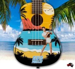 Kala Elvis Signature Series Blue Hawaii Concert Ukulele Pack Free Shipping