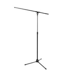 MSB150B Microphone Boom Stand Adjustable Height And Boom Black Finish