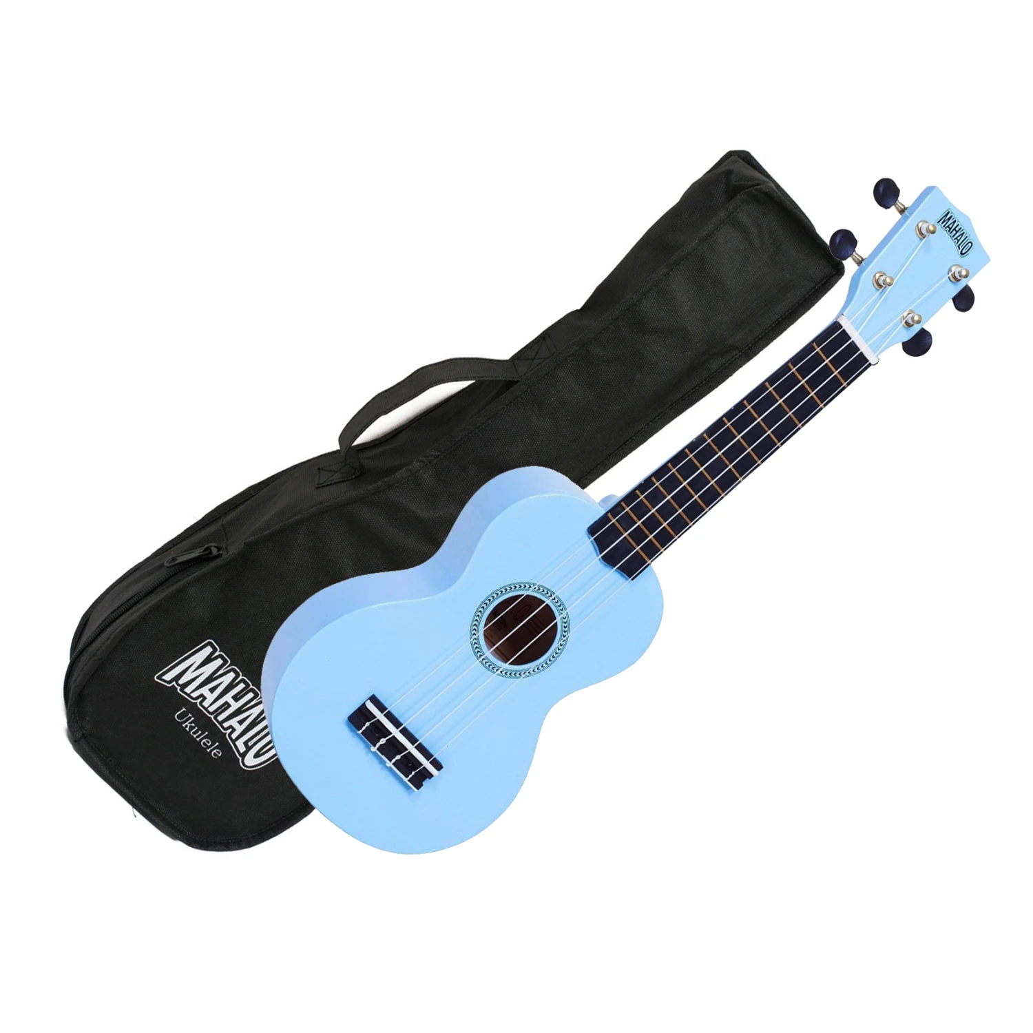 MAHALO Rainbow Series Soprano Ukulele MR1-LBU Light Blue Finish Aquila Strings & Gig Bag 1 MAHALO Rainbow Series Soprano Ukulele MR1-LBU Light Blue Finish Aquila Strings & Gig Bag