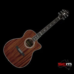 Hagstrom Mora II Concert CE Acoustic/Electric Guitar – Natural Mahogany W/ Pro-SCM Setup