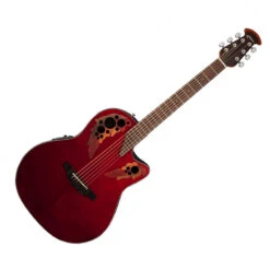 Ovation Celebrity Elite Acoustic Electric Guitar Mid Bowl Ruby Red Finish