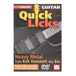 Quick Licks Heavy Metal Kirk Hammett Key Em For Guitar DVD
