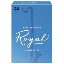 Rico Royal Bass Clarinet Reed 2.5 – Pack Of 10 Reeds