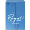 Rico Royal Bass Clarinet Reed 2.0 – Pack Of 10 Reeds