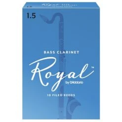 Rico Royal Bass Clarinet Reed 1.5 – Pack Of 10 Reeds
