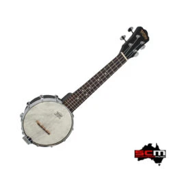 Bryden SBU610 6-Inch Open Back Banjo Ukulele – Satin Black