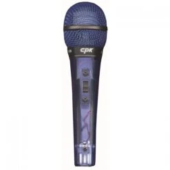 Microphone Handheld Dynamic Unidirectional Transparent Blue Body With Mic Cable