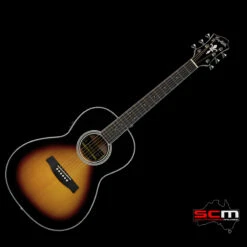 Hagstrom Seafarer II Parlour Acoustic/Electric Guitar – Tobacco Sunburst W/ Pro-SCM Setup
