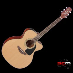 Takamine P1JC Jumbo Cutaway Acoustic/Electric Guitar – Natural W/ Pro-SCM Setup