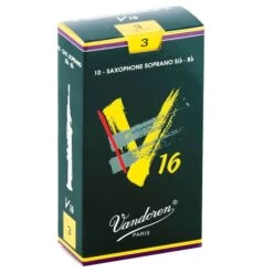 Vandoren V16 Soprano Sax Saxophone Reeds Size 3.0 – Box Of 10