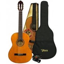 Valencia VC102K 1/2 Half Size Classical Guitar Pack With Gig Bag & Clip-on Tuner