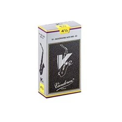 Vandoren V12 Eb Alto Saxophone 4.5 Strength Reed Box Of 10 Reeds