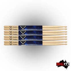 Vater Los Angeles VH5AW 5A Wood Tip Hickory Drumsticks Made In The USA 4 X Pairs