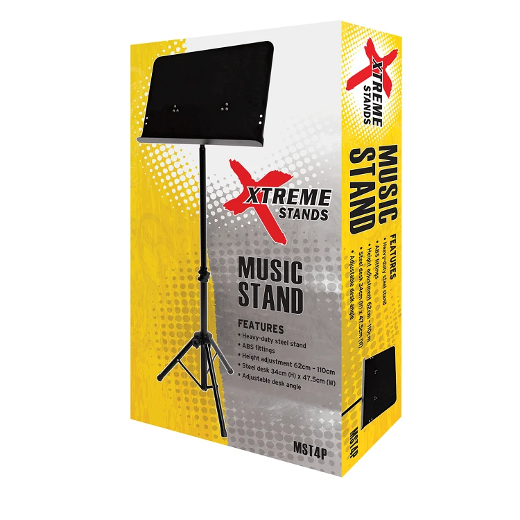 Xtreme MST4P Heavy Duty Tripod Base Sheet Music Stand 2 Xtreme MST4P Heavy Duty Tripod Base Sheet Music Stand - Image 2