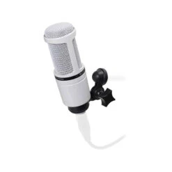 Audio Technica AT2020WH Cardioid Condenser Microphone With Stand Mount – Superb Recording Microphone