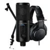 Audio Technica Content Creator Pack Including ATR2500x Mic, M20x Headphones, Boom Arm, Tripod & Cable