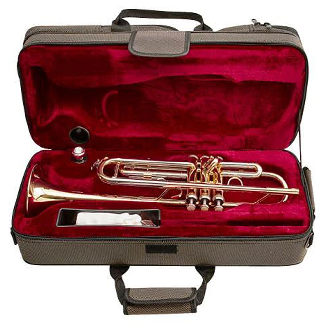 Beale TR200 Brass Body Trumpet With 7C Mouthpiece & Case 2 Beale TR200 Brass Body Trumpet With 7C Mouthpiece & Case - Image 2