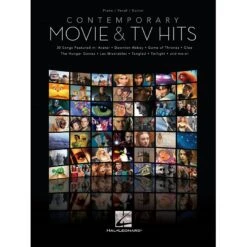 Contemporary Movie & TV Hits – 30 Songs Featured – Piano Vocal Guitar