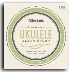 Daddario EJ65 Ukulele String Set Pro-Arte Clear Nylon Soprano Strings